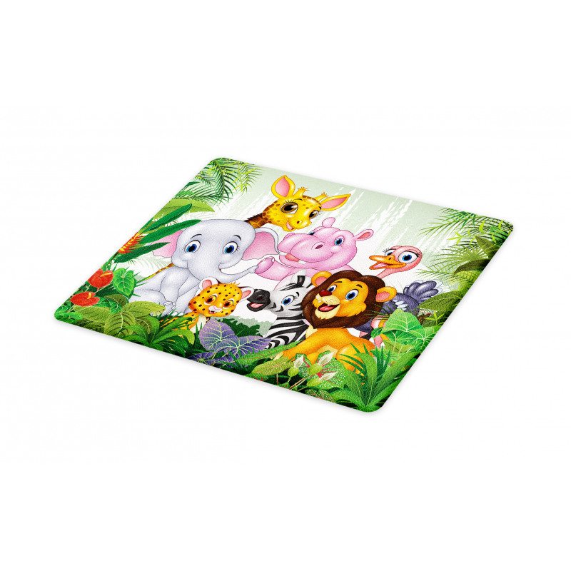 Nursery Happy Animal Doodle Cutting Board