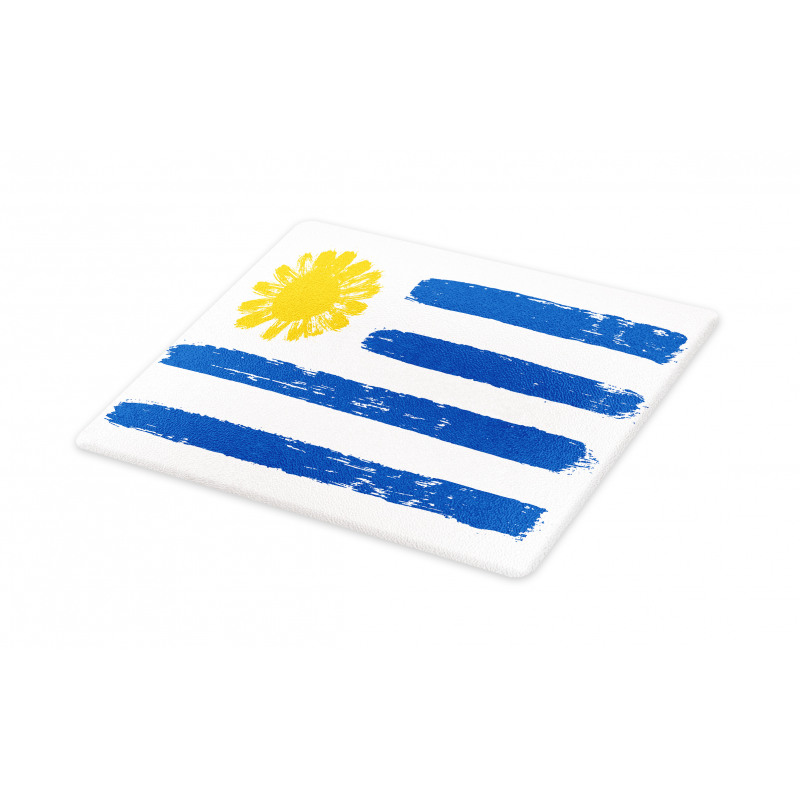 Brush Painting Stroke Flag Cutting Board