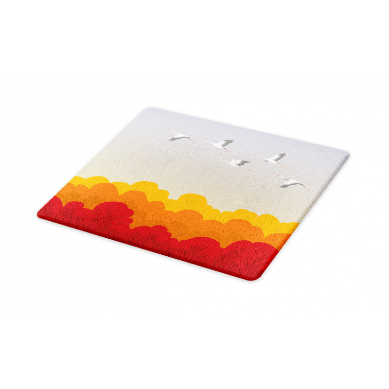 Flying Strokes Autumn Forest Cutting Board