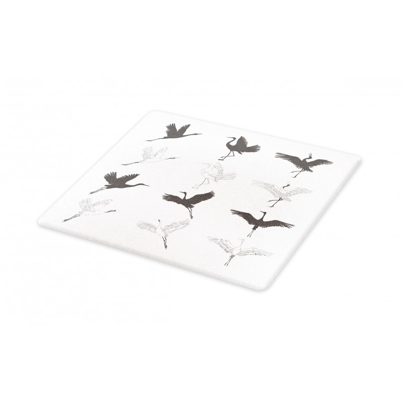 Greyscale Bird Different Side Cutting Board