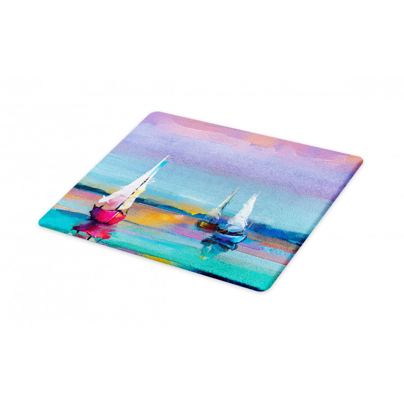 Modern Art Boat Sail Cutting Board