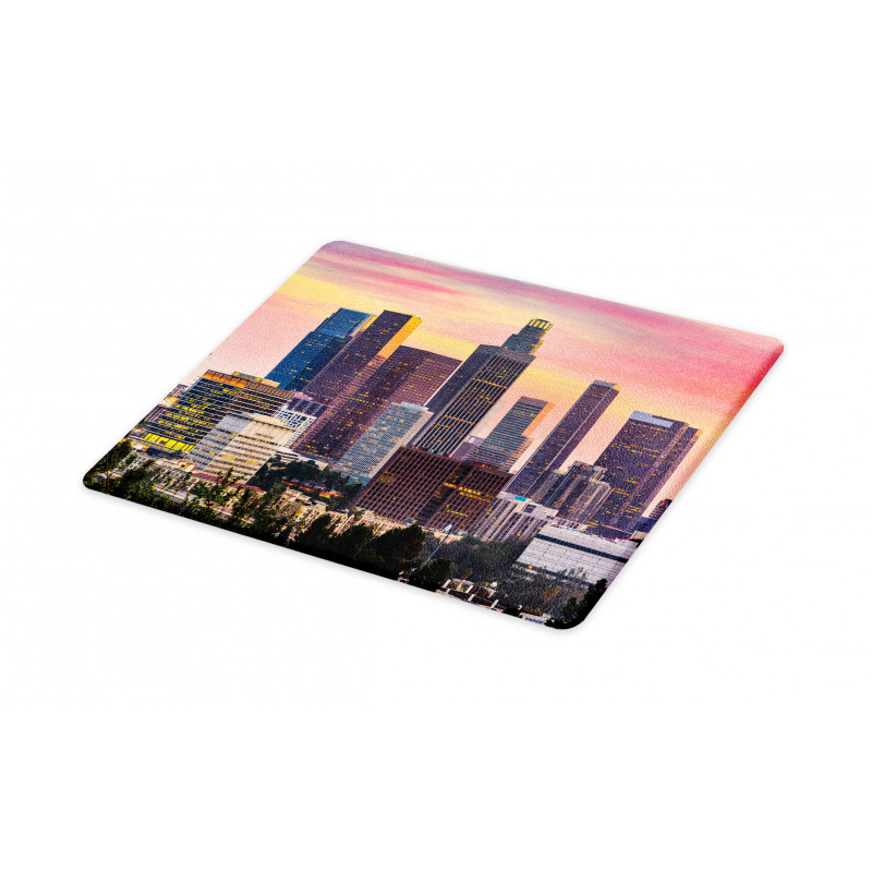 Los Angeles Skyline Orange Sky Cutting Board