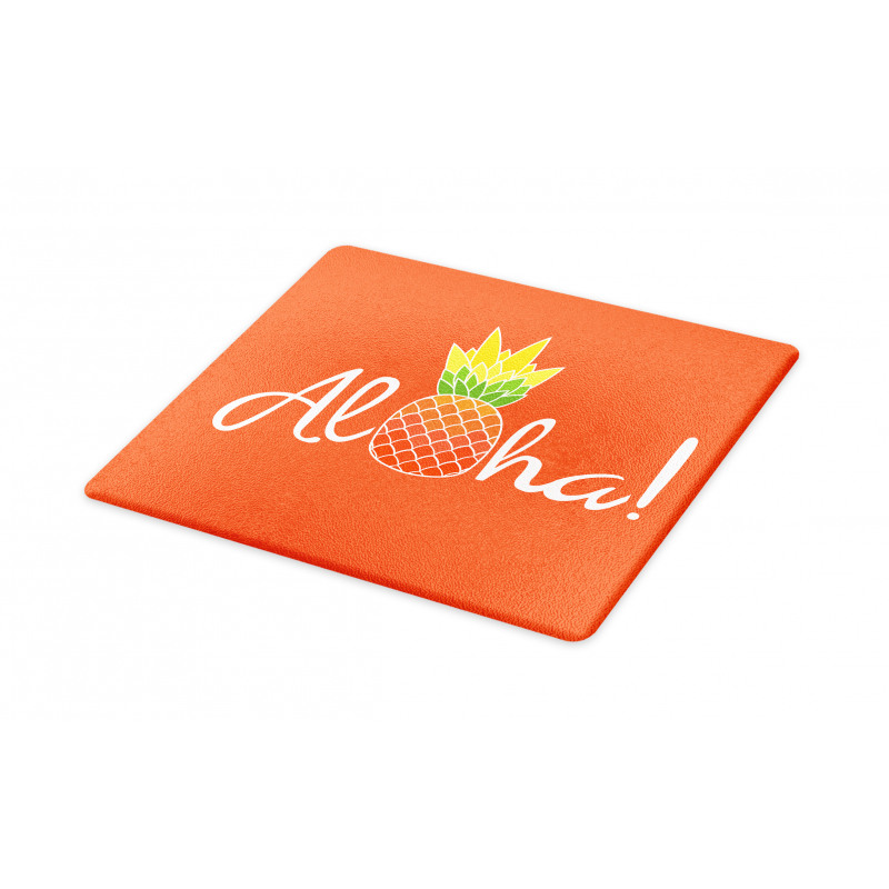 Hawaiian Theme with Pineapple Cutting Board