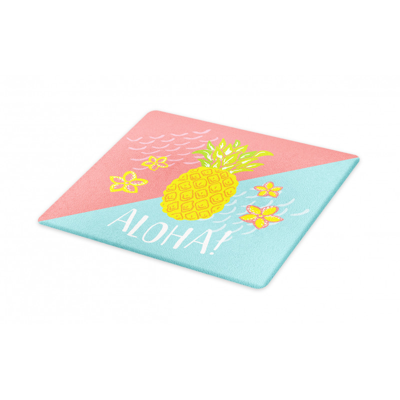 Flowers and Pineapple Pattern Cutting Board