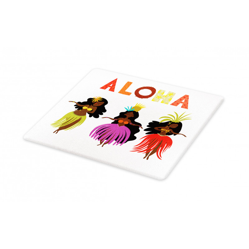 Exotic Hula Girls Dancing Cutting Board