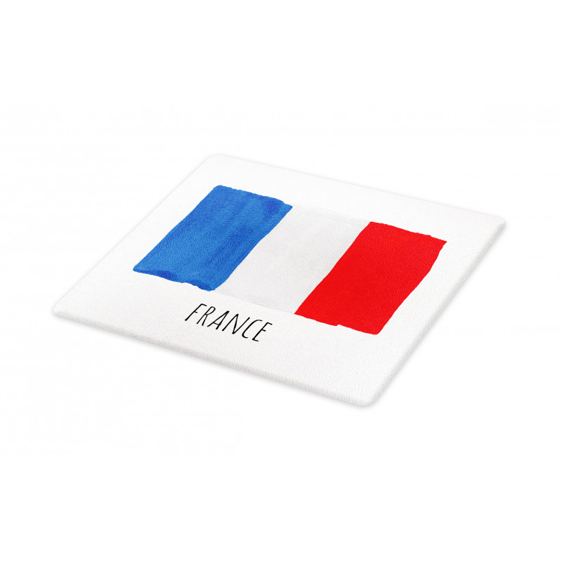 Simplistic Watercolor Flag Cutting Board