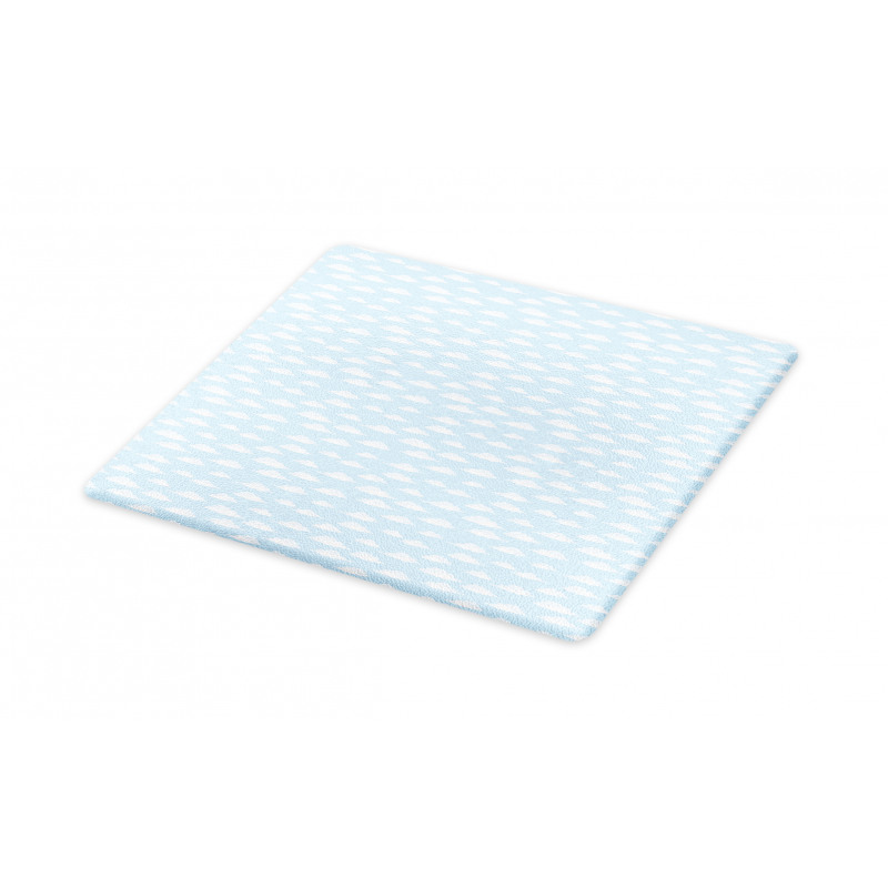 Clear Sky Fluffy Clouds Cutting Board