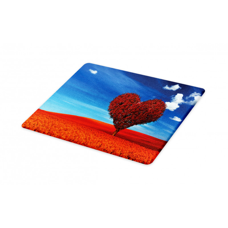 Heart Shaped Tree Scene Cutting Board