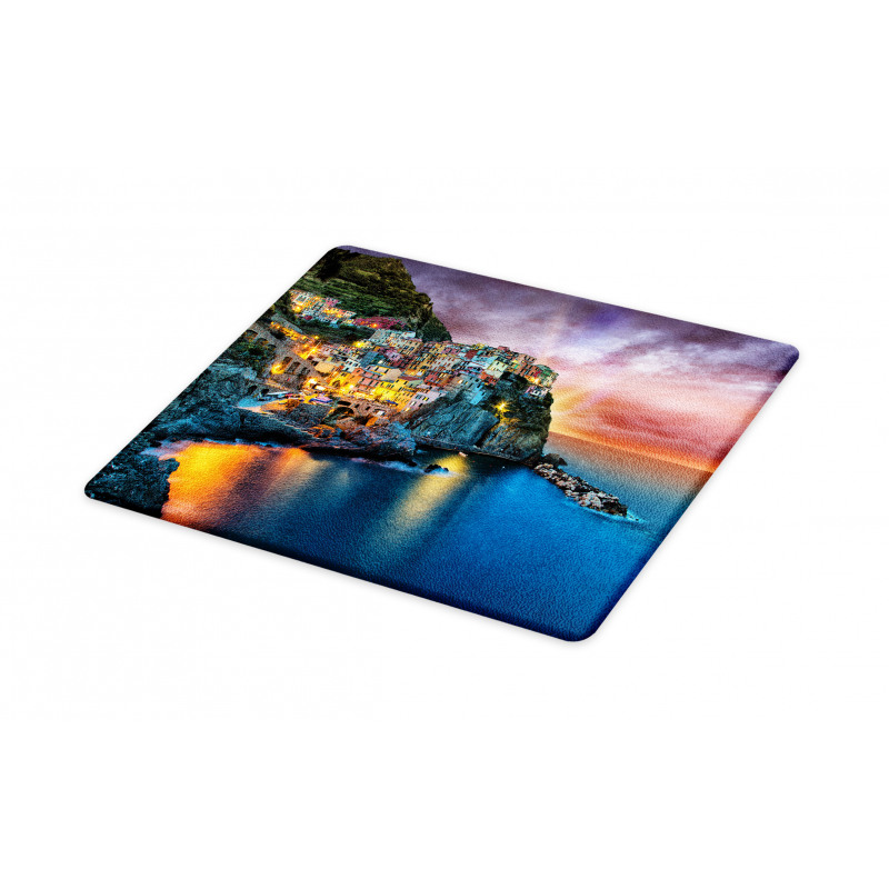 Night View Coast Village Cutting Board