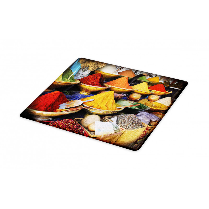 Colorful Kitchen Ingredients Cutting Board