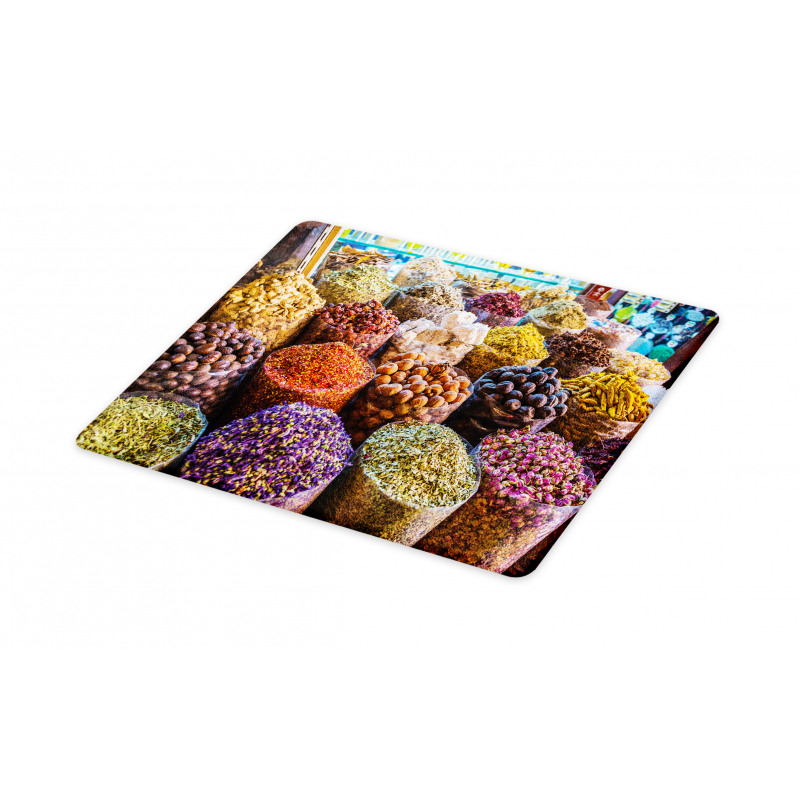 Colorful Dried Ingredients Cutting Board