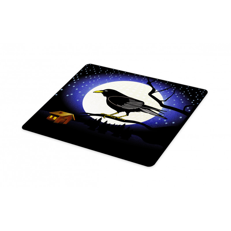 Full Moon Night Bird Cutting Board