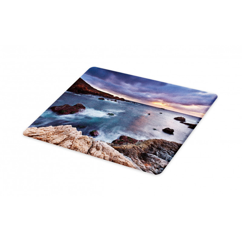 Overcast Pacific Coast Bay Cutting Board