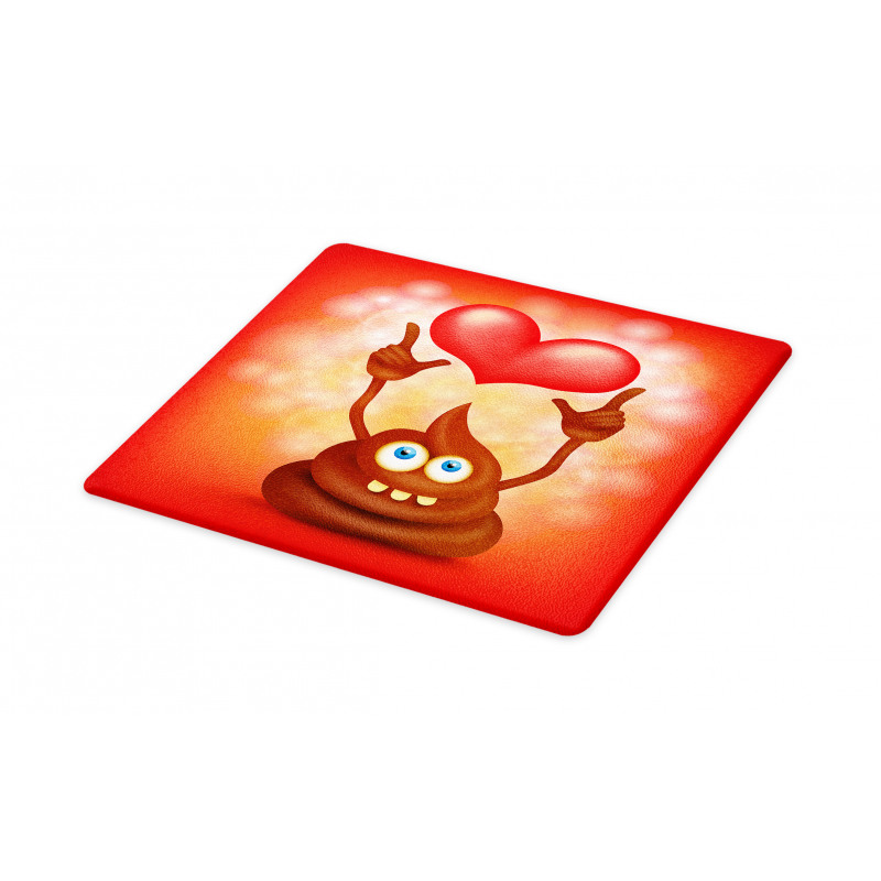 Whimsical Turd Love Cutting Board