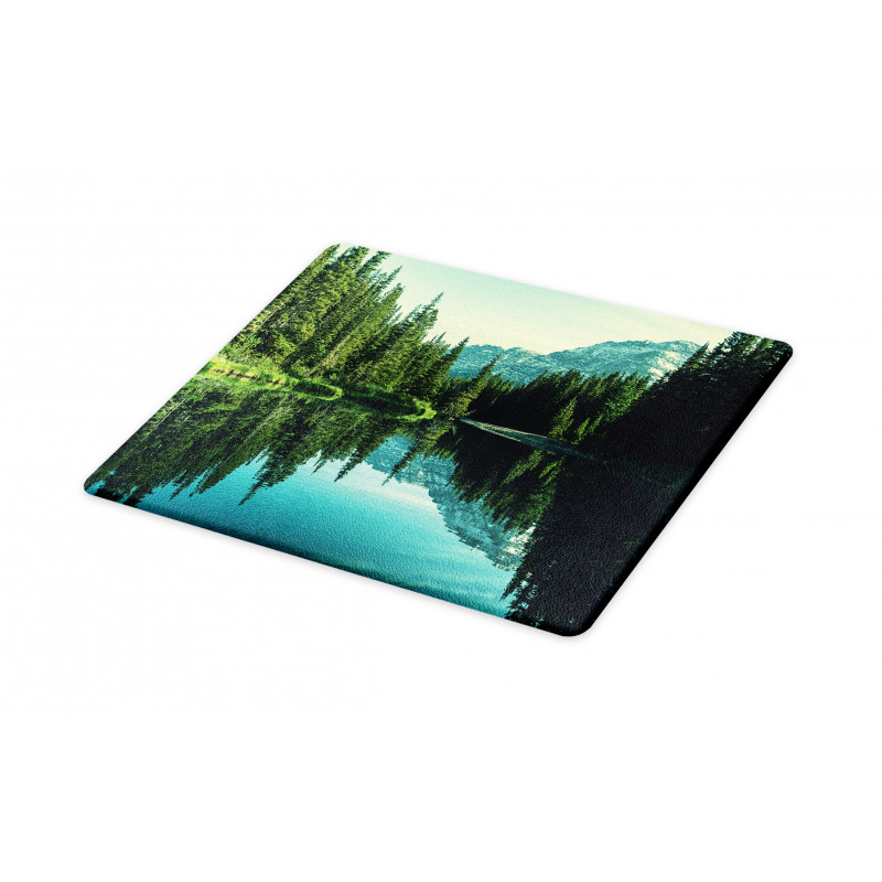 Tree Reflections on Calm Water Cutting Board