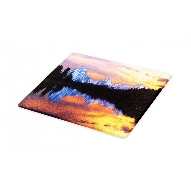 Grand Tetons View at Sunset Cutting Board