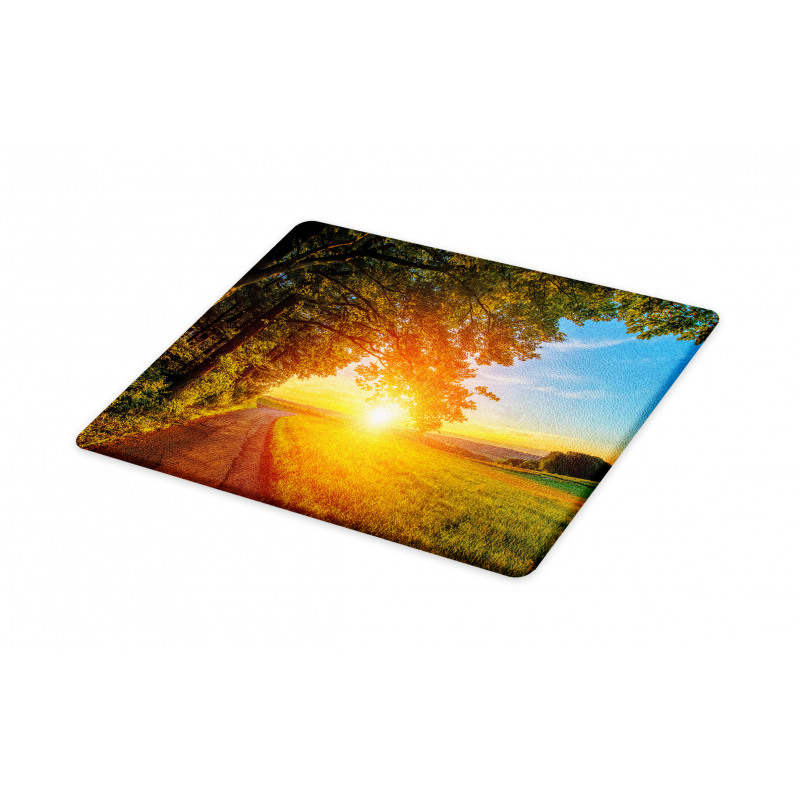 Tranquil Path at Sunset Cutting Board