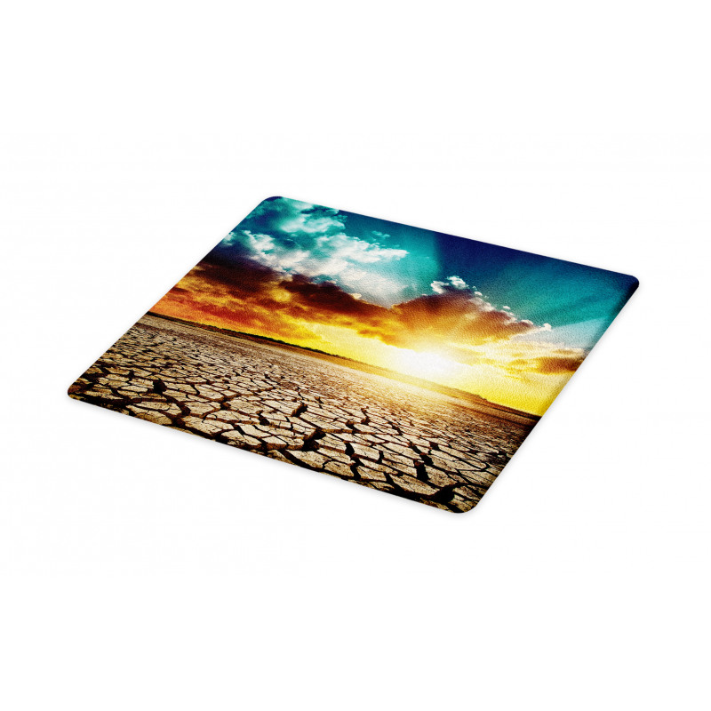 Sunset Cracked Earth Cutting Board