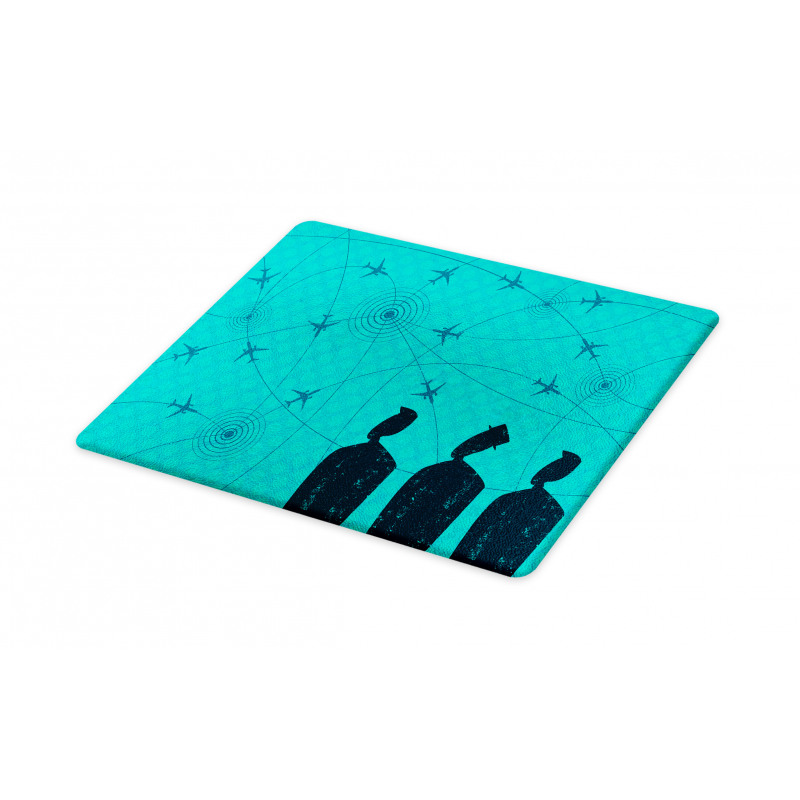 Men Look Flight Paths Cutting Board