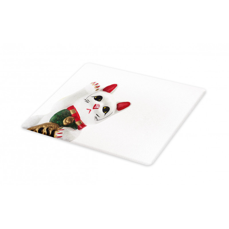 Lucky Cat Neko Waveing Cutting Board