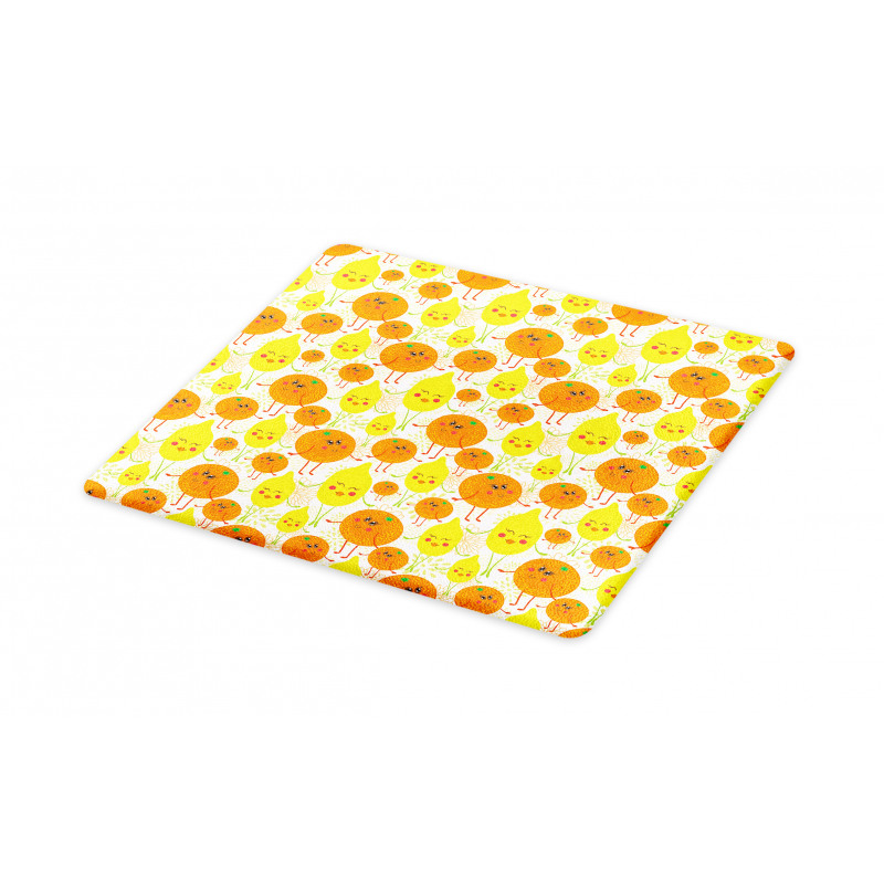 Cheerful Lemon and Orange Cutting Board