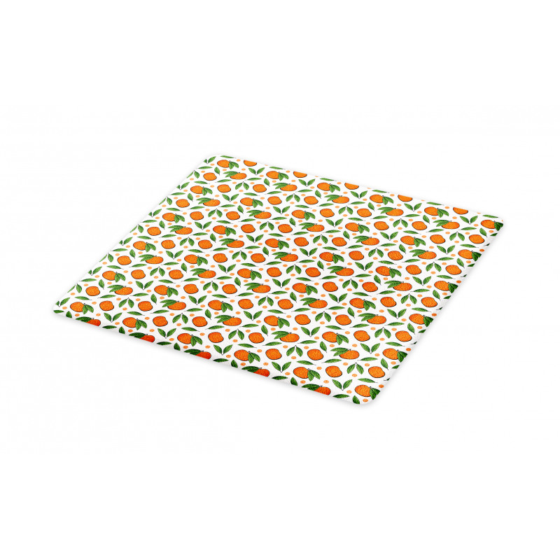 Mandarin and Polka Dots Cutting Board