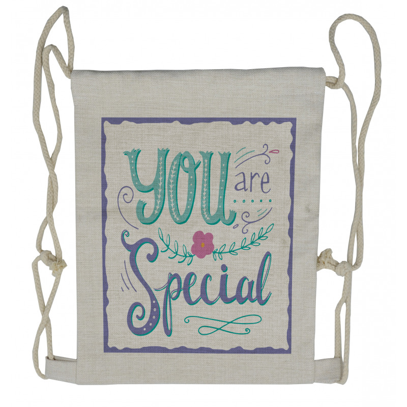 You are Special in a Frame Drawstring Backpack