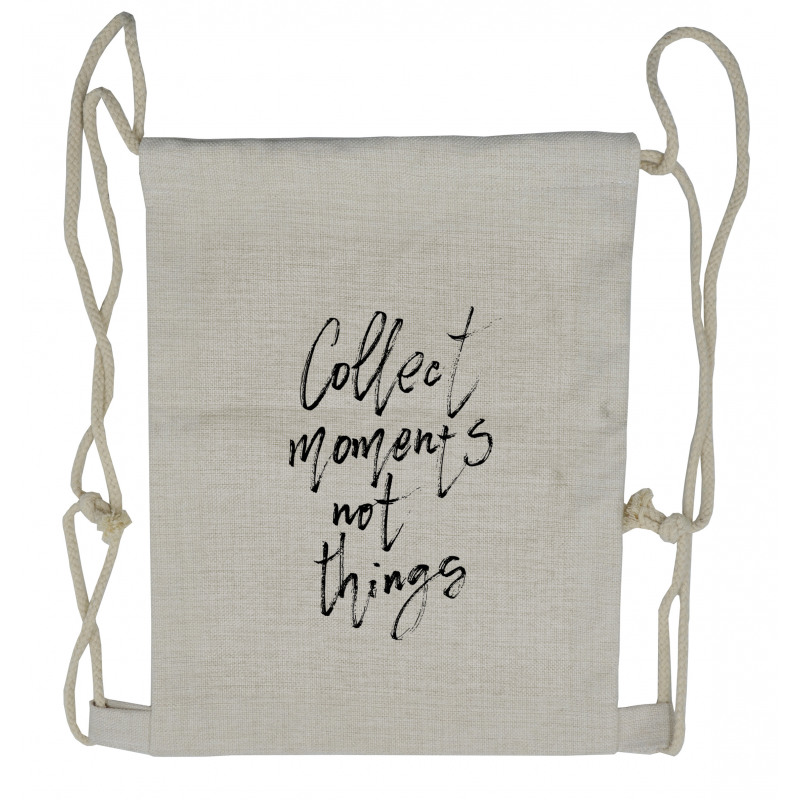 Swift Hand Written Phrase Drawstring Backpack