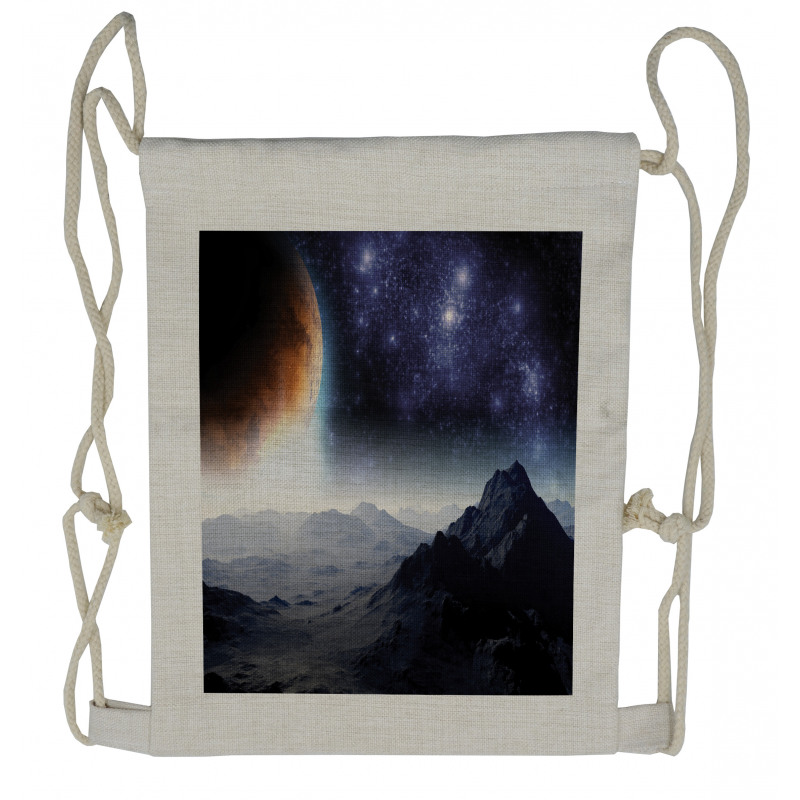 Science Fiction Nature Drawstring Backpack