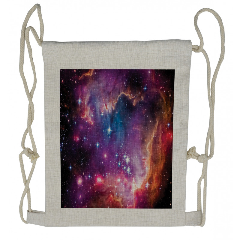 Magellanic Cloud Stars Drawstring Backpack