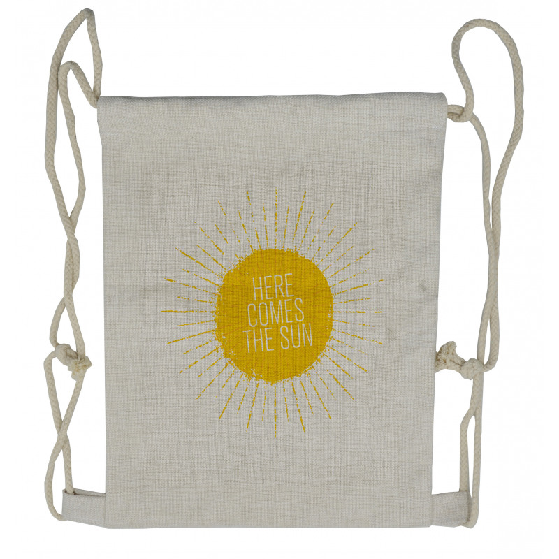 Sunny Times Art Drawstring Backpack