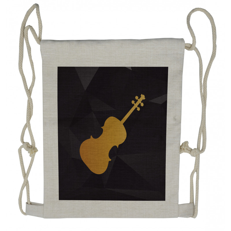 Instrument Silhouette Drawstring Backpack