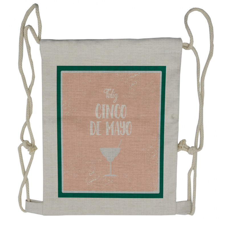 Cinco de Mayo Cocktail Drawstring Backpack