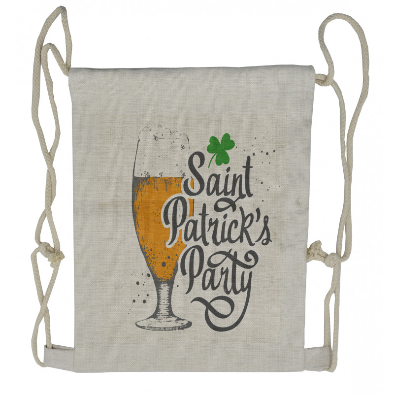 Saint Patrick's Party Drawstring Backpack