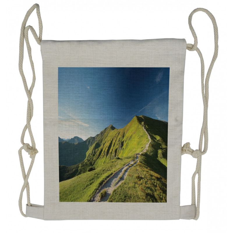 Peaks in Tatra Mountains Drawstring Backpack