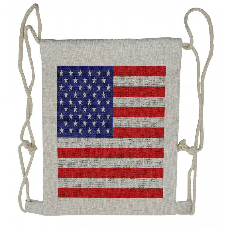 American Freedom Theme Drawstring Backpack