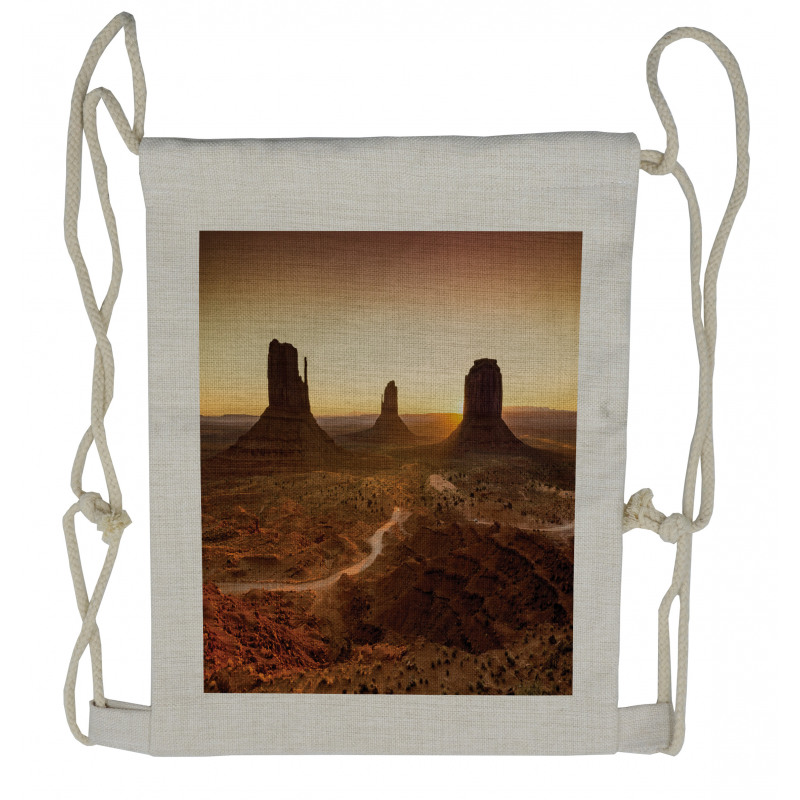 Iconic Buttes Arizona Drawstring Backpack