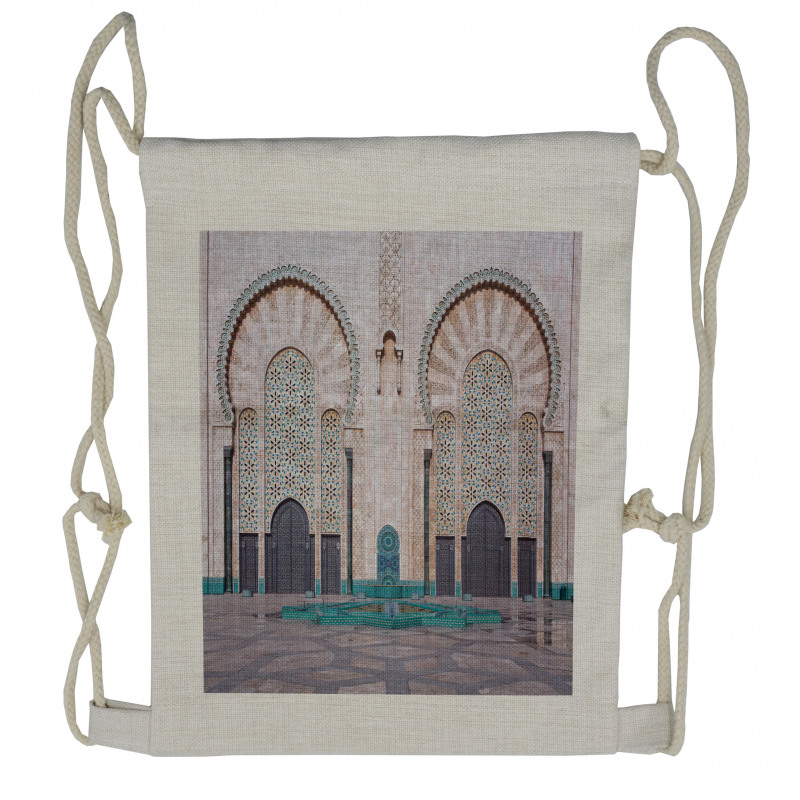 Historic Building Gate Drawstring Backpack