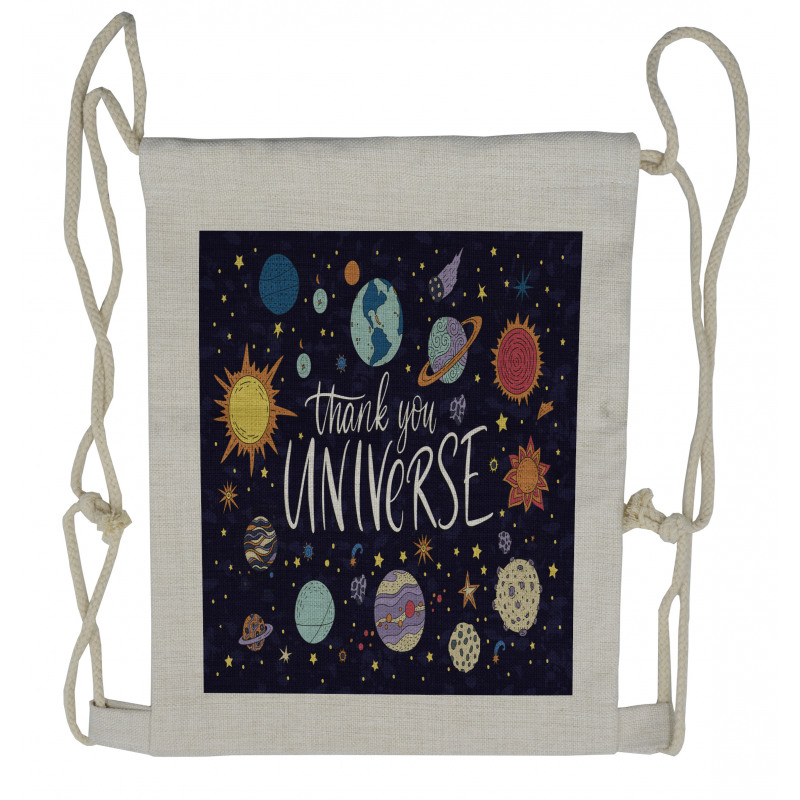 Law of Attraction Inspiration Drawstring Backpack