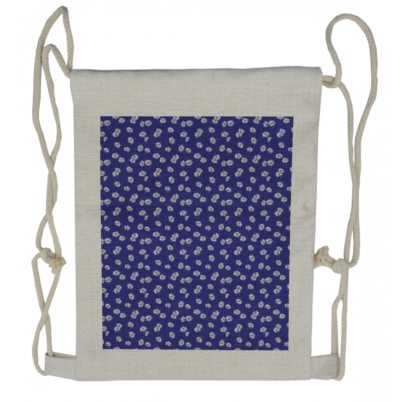 Field Flowers Pattern Drawstring Backpack