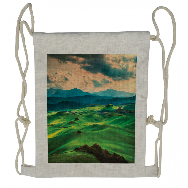 Tuscany Rolling Hills Drawstring Backpack