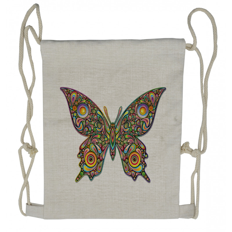 Butterfly Drawstring Backpack