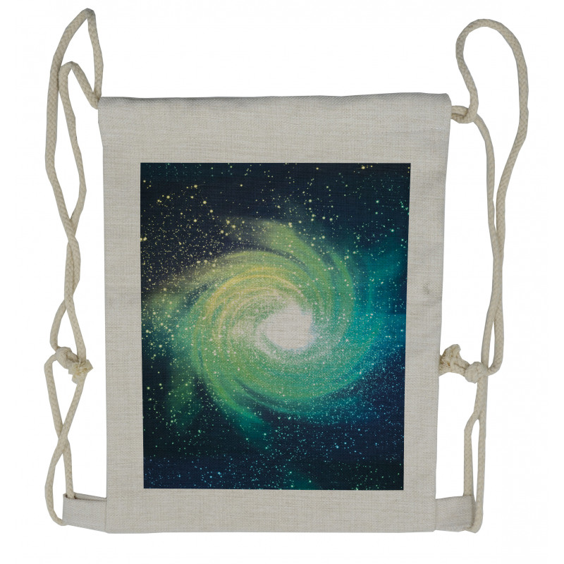 Outer Space Theme Stardust Drawstring Backpack