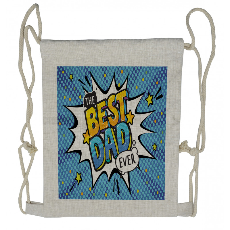 Pop Art Speech Bubble Drawstring Backpack