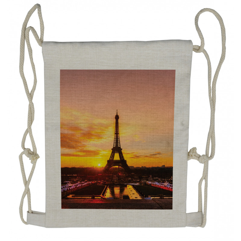 Sun View Old Paris Drawstring Backpack