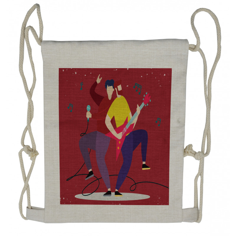 Guitarist and Vocal Drawstring Backpack