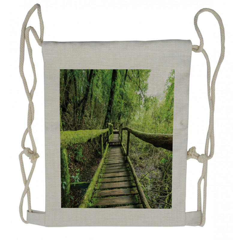 Rainforest in Inthanon Drawstring Backpack