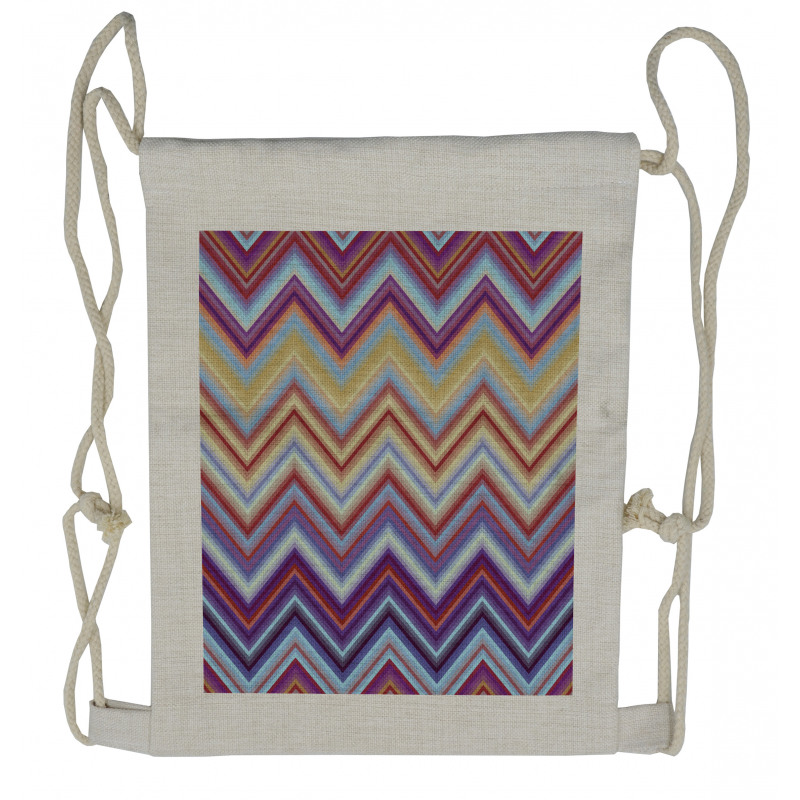 Chevron Small Strikes Drawstring Backpack