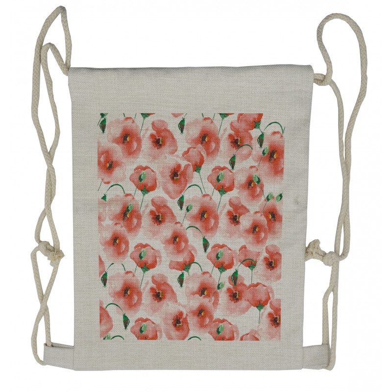 Flower Bouquet Drawstring Backpack