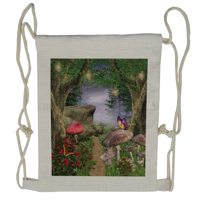 Butterflies Fairytale Drawstring Backpack